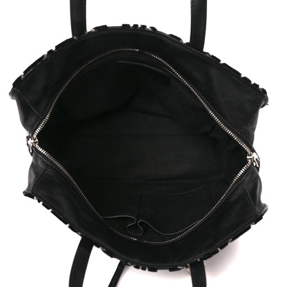 Alexander McQueen Velvet Shopper Tote Black 5 of 12