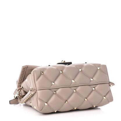 Valentino Garavani Nappa Medium Candystud Top Handle Bag Poudre 4 of 11