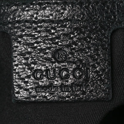Gucci Monogram Large Zebra Horsebit Chain Hobo Black 6 of 10