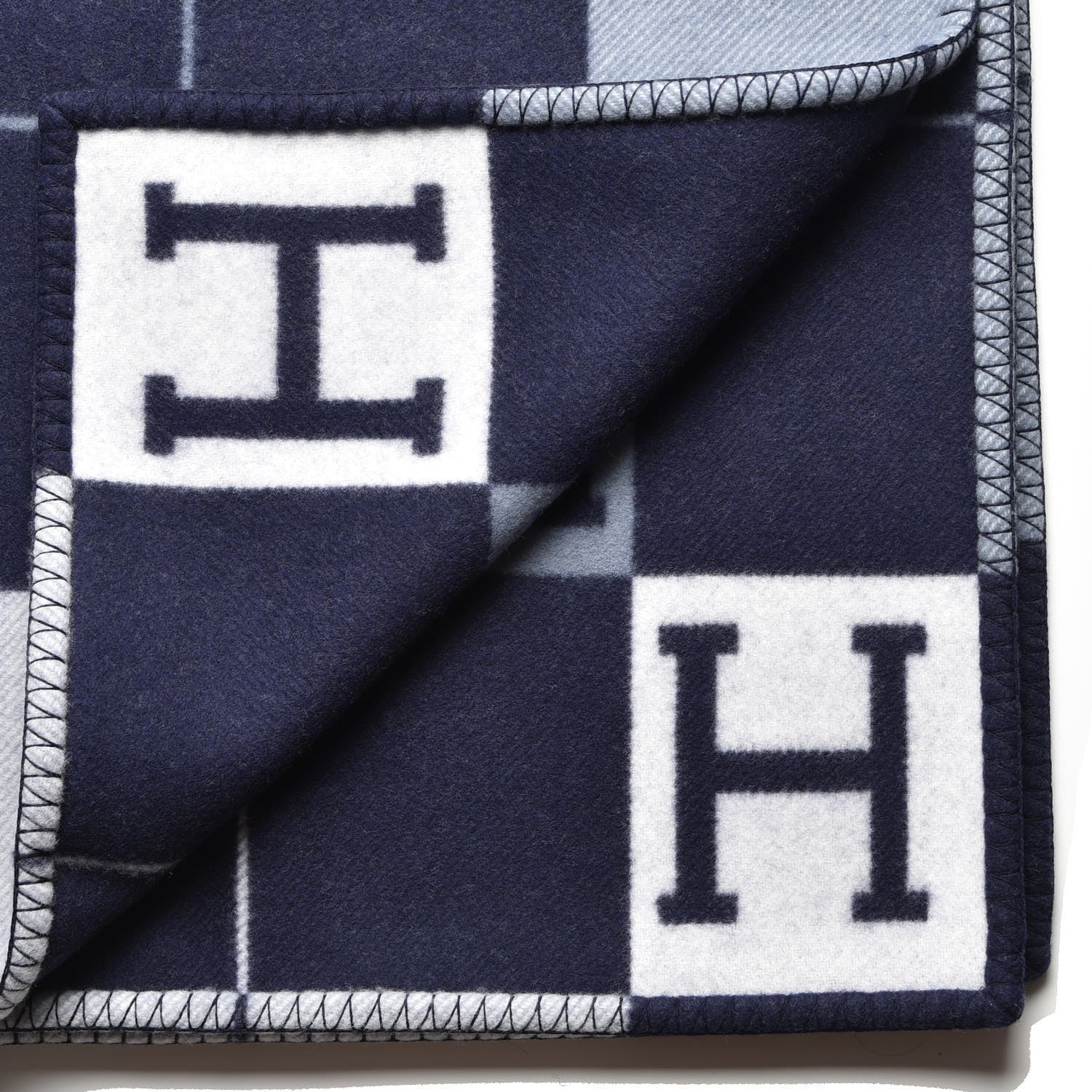 Hermes Wool Cashmere Avalon III Blanket Caban Ecru 3 of 4