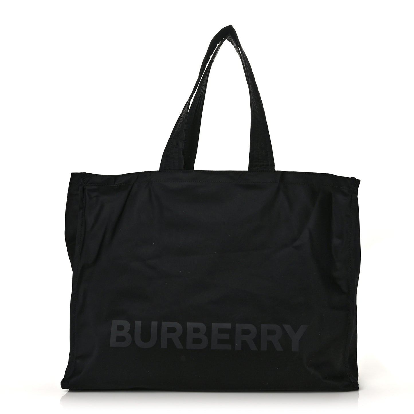 Nylon Logo Tote Black