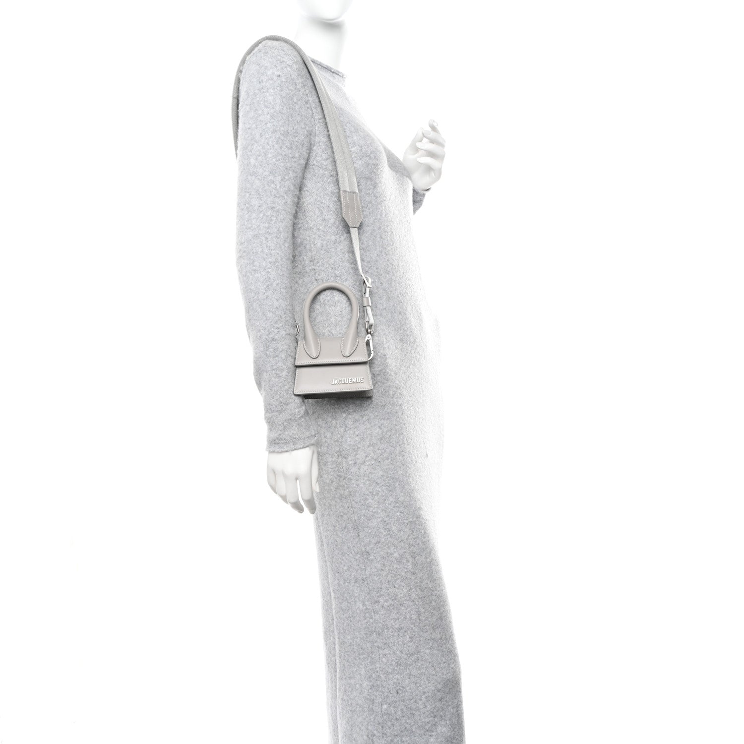 Jacquemus Smooth Calfskin Le Chiquito Homme Grey 2 of 9