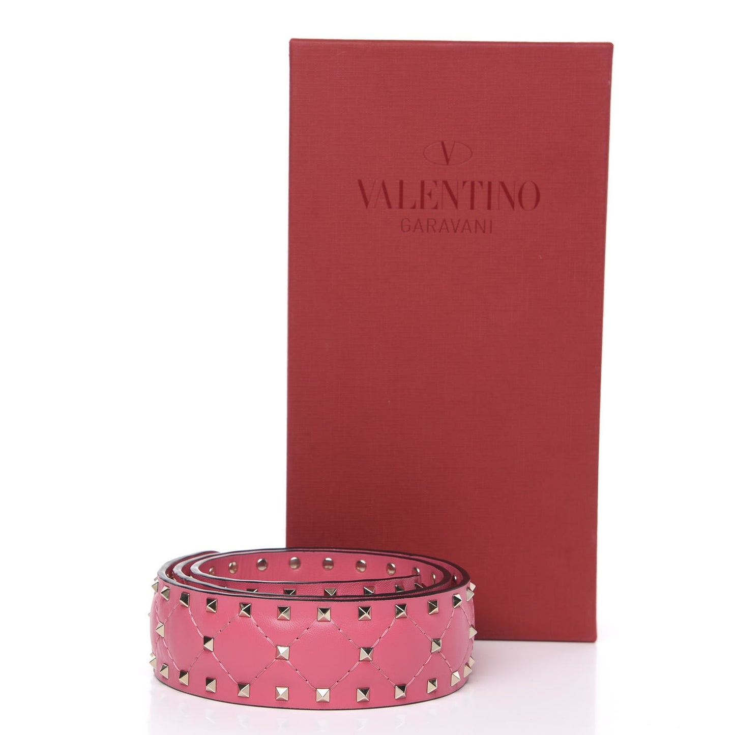 Lambskin Rockstud Spike Shoulder Strap Lipstick