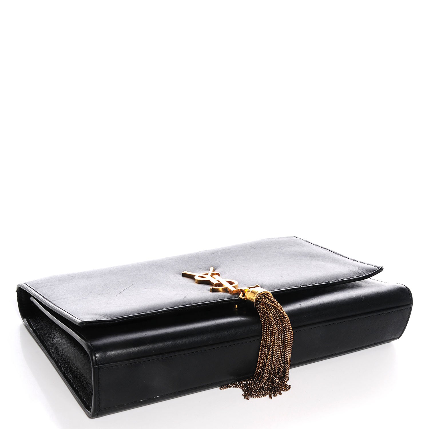 Saint Laurent Calfskin Medium Classic Monogram Kate Tassel Satchel Black 4 of 8