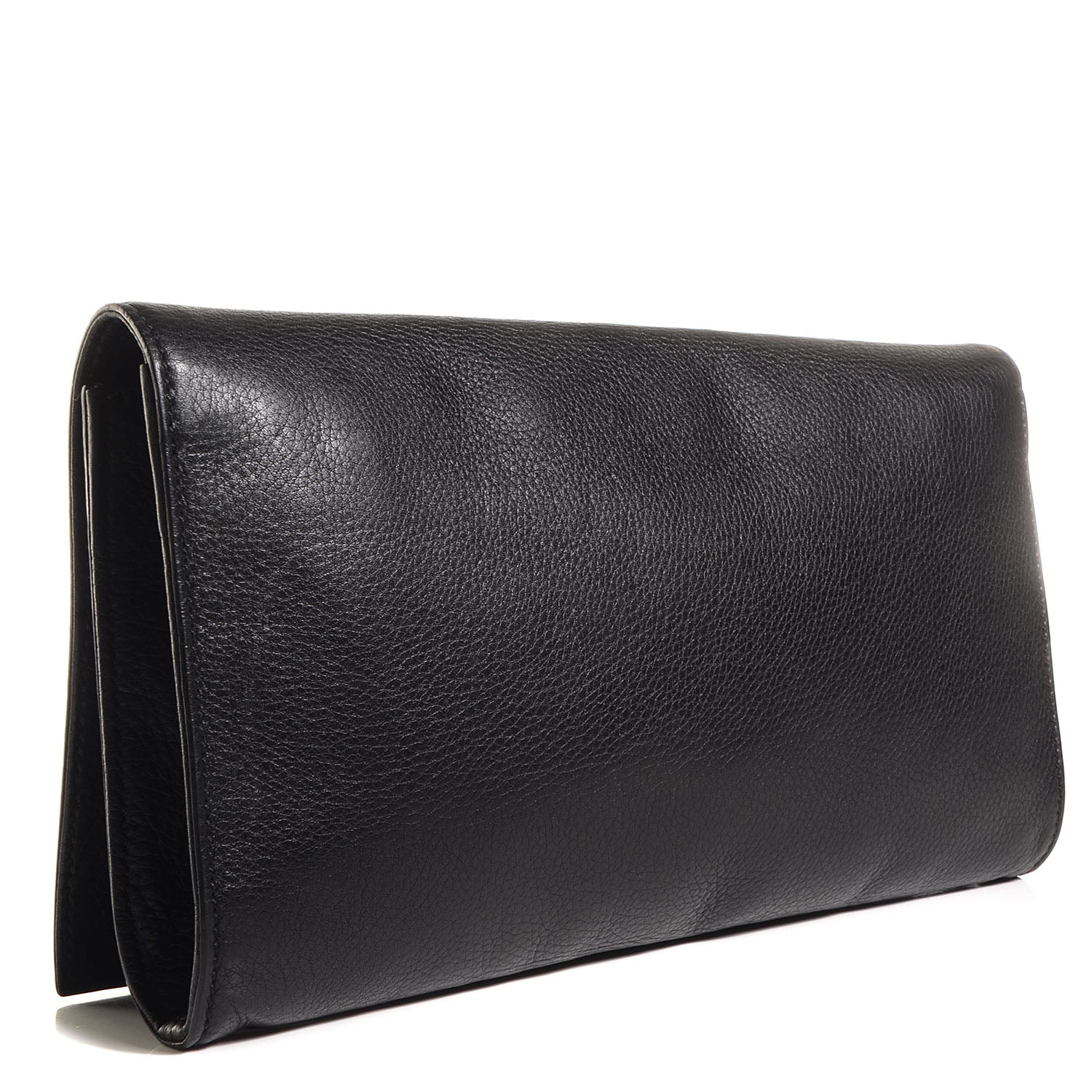 Gucci Pebbled Calfskin Medium Soho Clutch Black 3 of 9