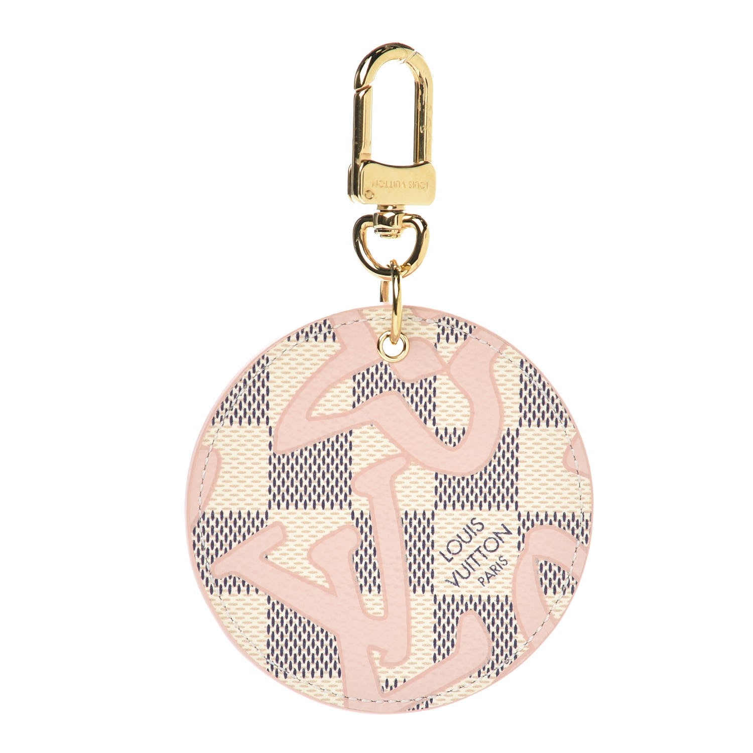 Louis Vuitton Damier Azur Tahitienne Bag Charm Key Ring 1 of 4