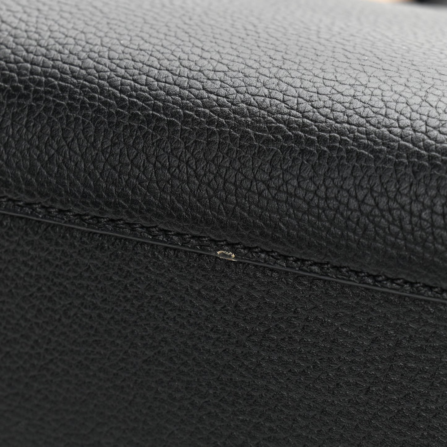 Grained Calfskin Medium Milla Tote Black