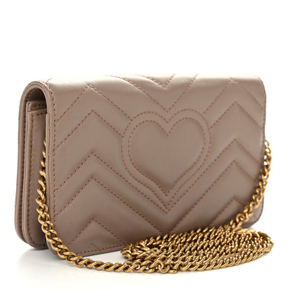 Gucci Calfskin Matelasse GG Marmont Mini Bag Porcelain Rose 3 of 9