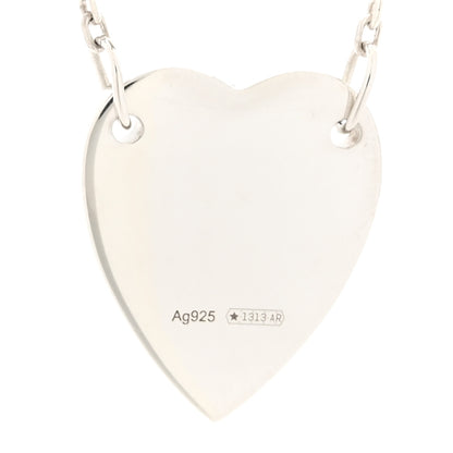 Gucci Sterling Silver Trademark Heart Pendant Necklace 4 of 6