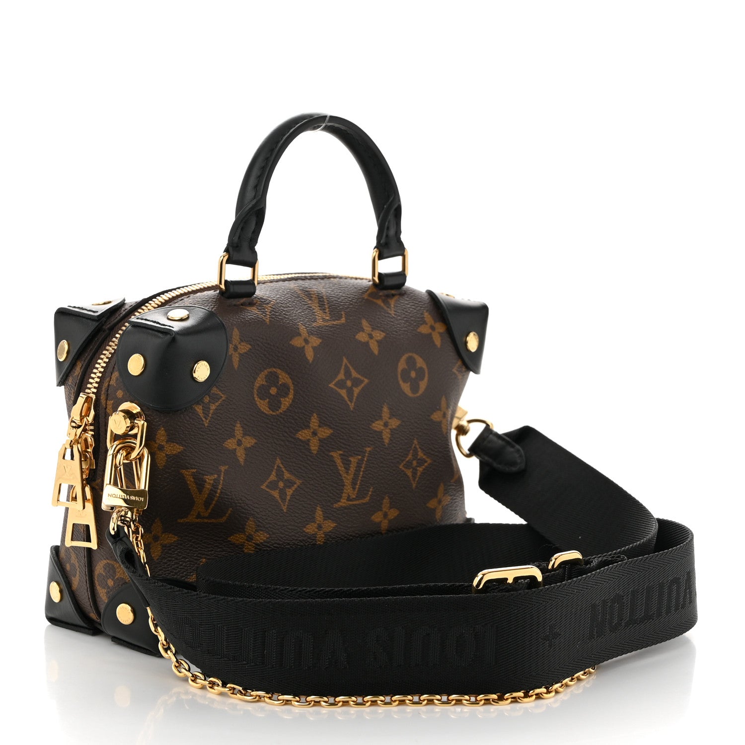 Louis Vuitton Monogram Petite Malle Souple Black 3 of 8