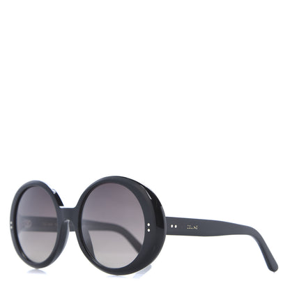 Celine Acetate Polarized Oval Sunglasses CL 40065I Black 1 of 7