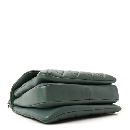 Chanel Lambskin Quilted Small Trendy CC Flap Dual Handle Bag Green 4 of 11