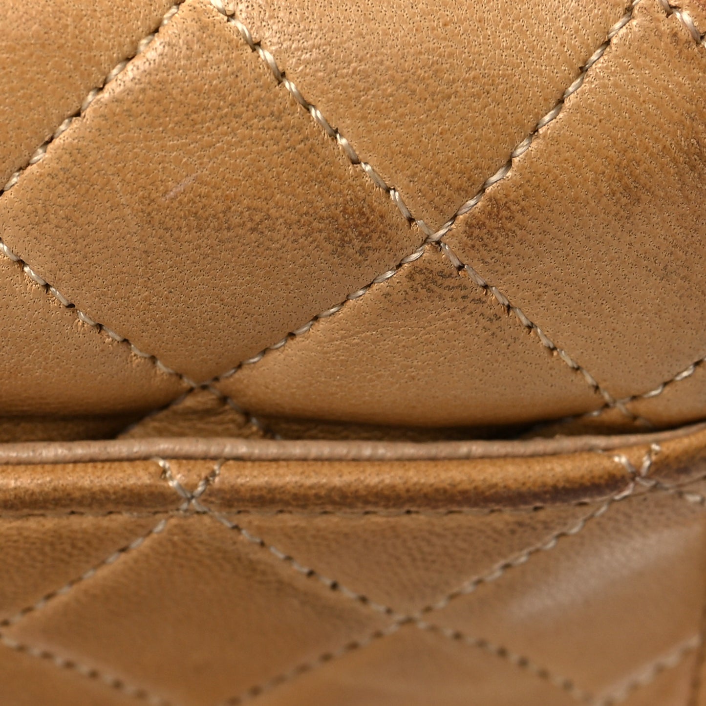 Lambskin Quilted Mini Flap Beige