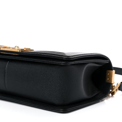 Chanel Caviar Quilted Medium Boy Flap Black 9 of 10