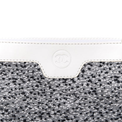 Chanel Terry Pouch White Black 9 of 9