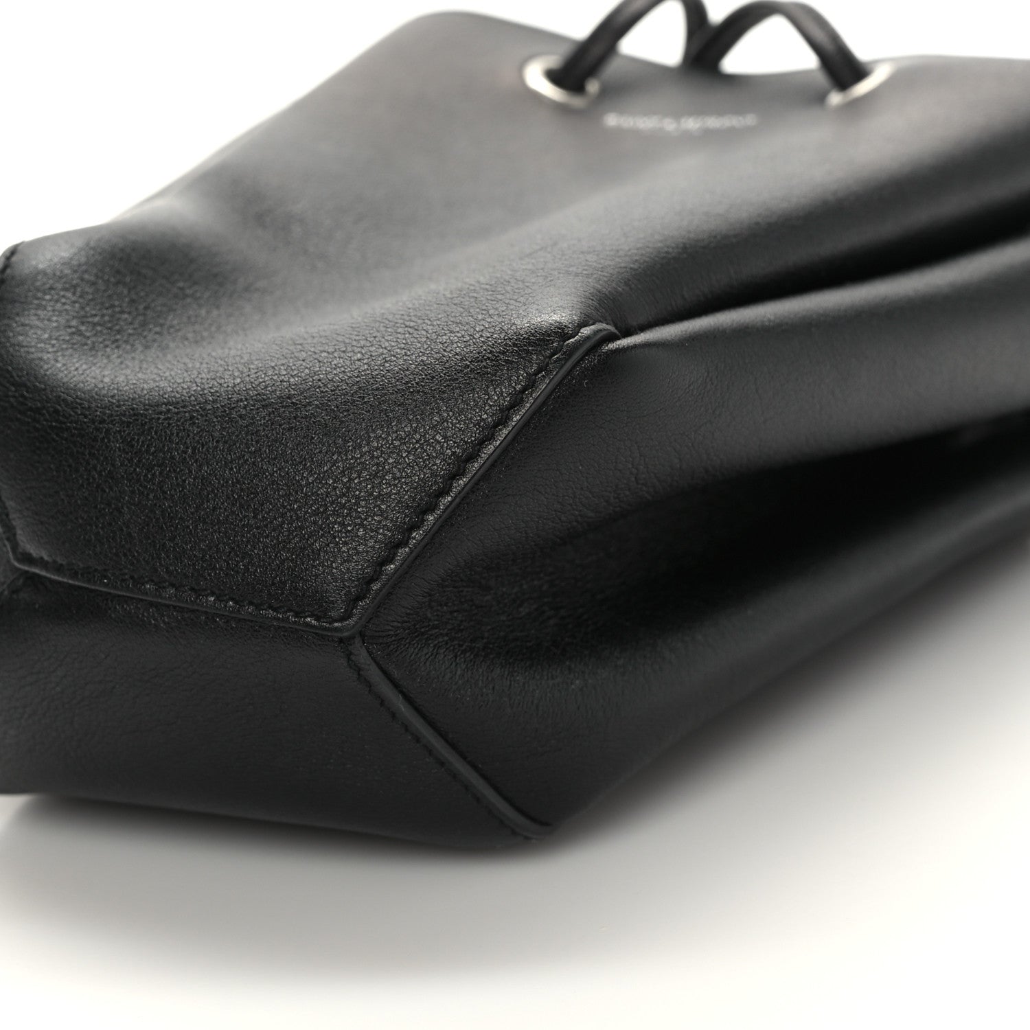 Saint Laurent Calfskin Monogram Mini Bourse Bucket Bag Black 8 of 8