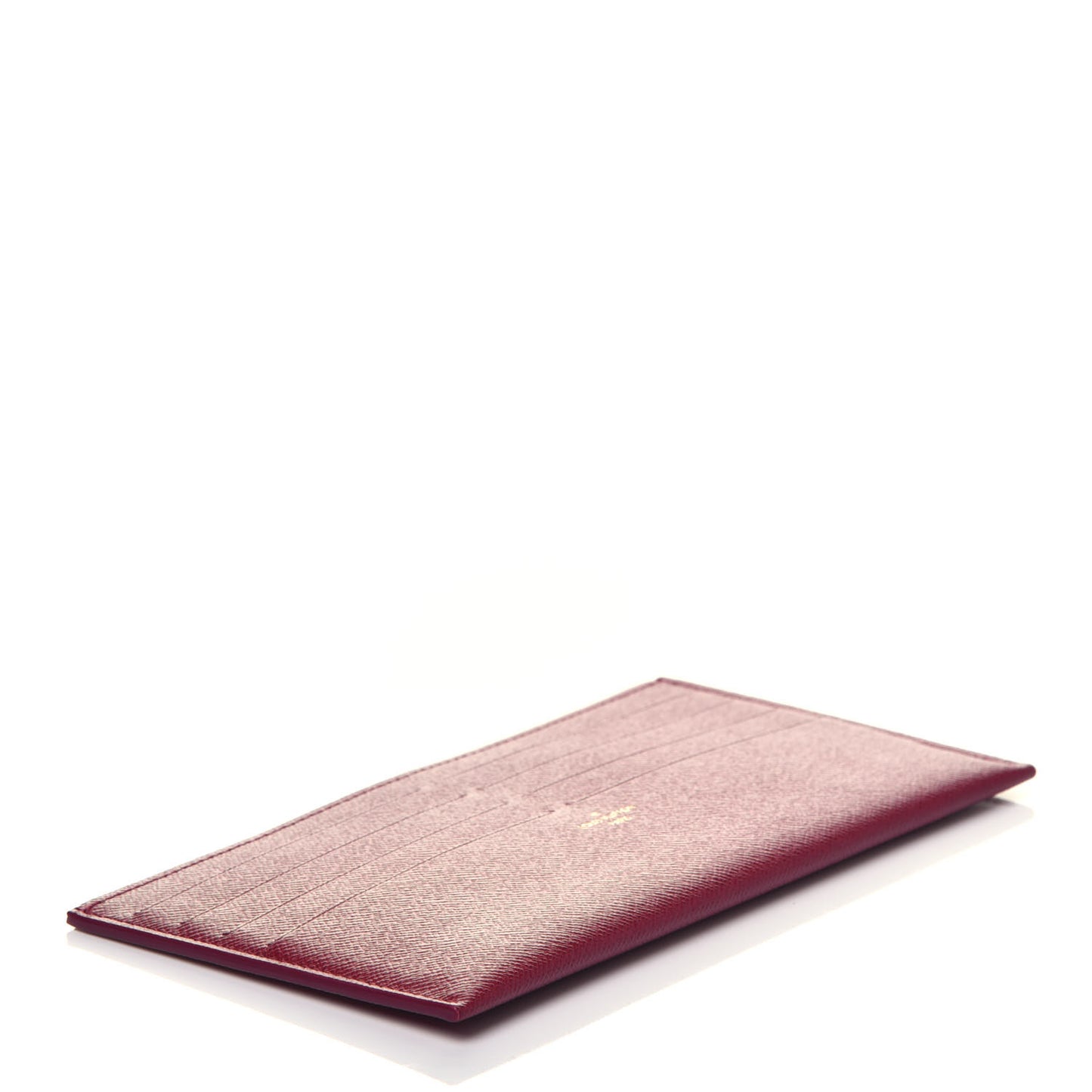 Calfskin Felicie Card Holder Insert Fuchsia