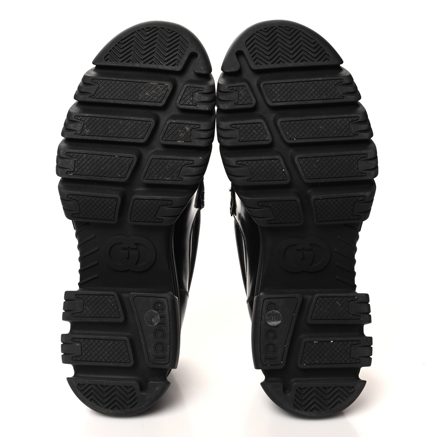 Gucci Magnum Calfskin Nappa Samoa Mens Horsebit Platform Lug Sole Loafers 11 Black 5 of 9