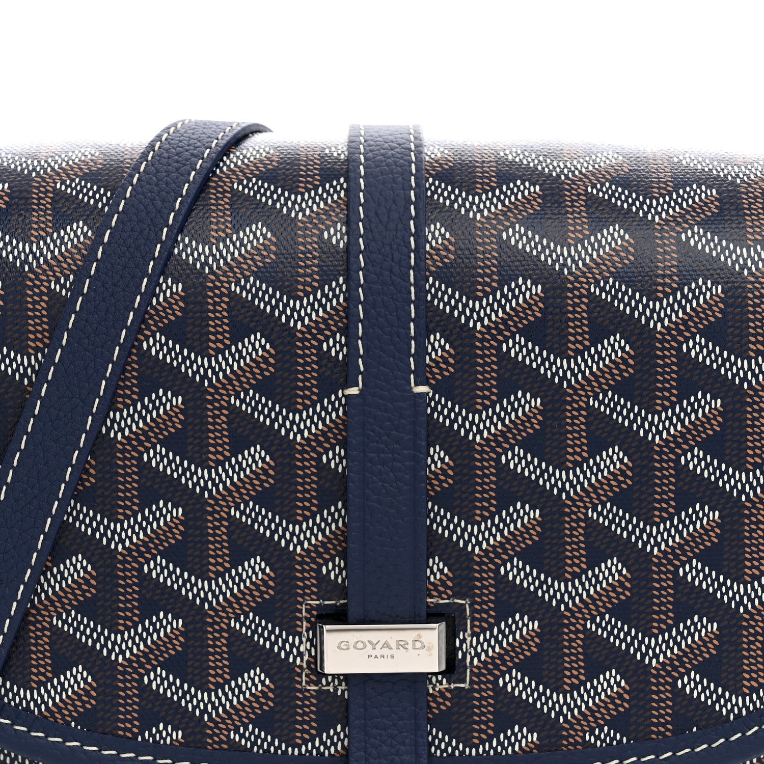 Goyard Goyardine Belvedere II PM Messenger Bag Navy 6 of 8