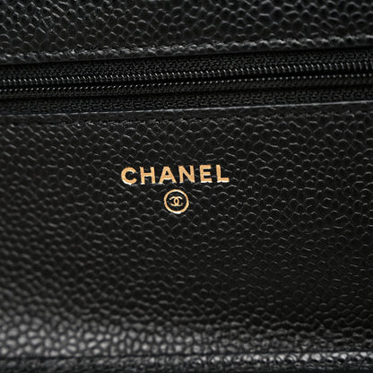 Chanel Caviar Quilted Wallet On Chain WOC Black 6 of 11