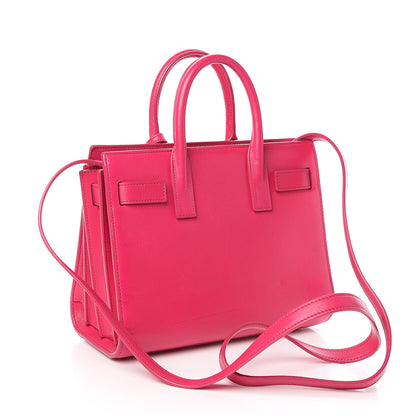 Saint Laurent Calfskin Nano Sac De Jour Lipstick Fuchsia 3 of 13
