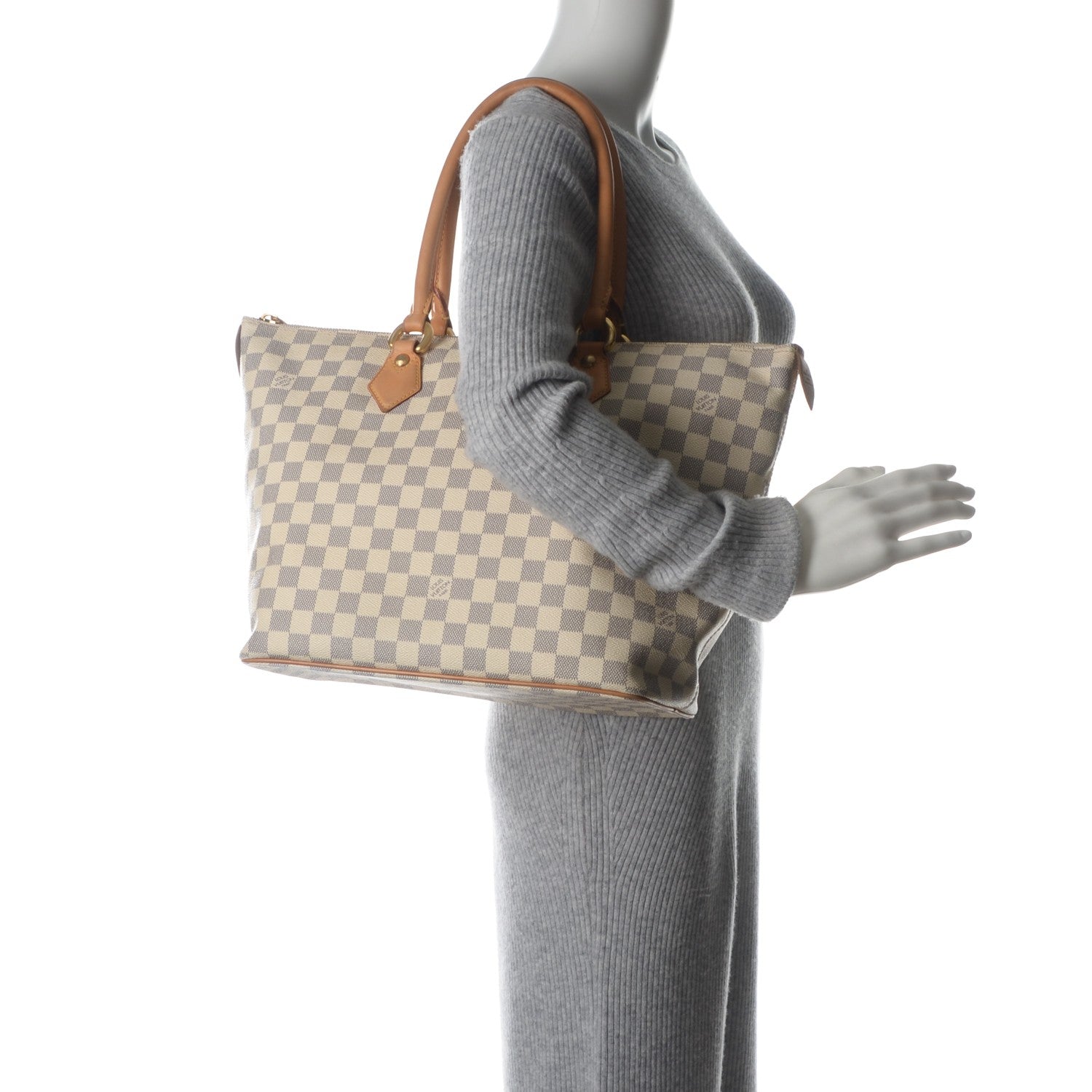 Louis Vuitton Damier Azur Saleya MM 2 of 9