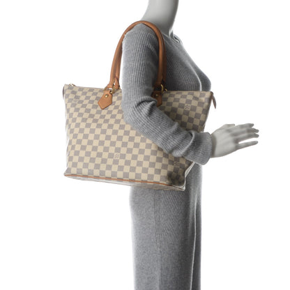 Louis Vuitton Damier Azur Saleya MM 2 of 9