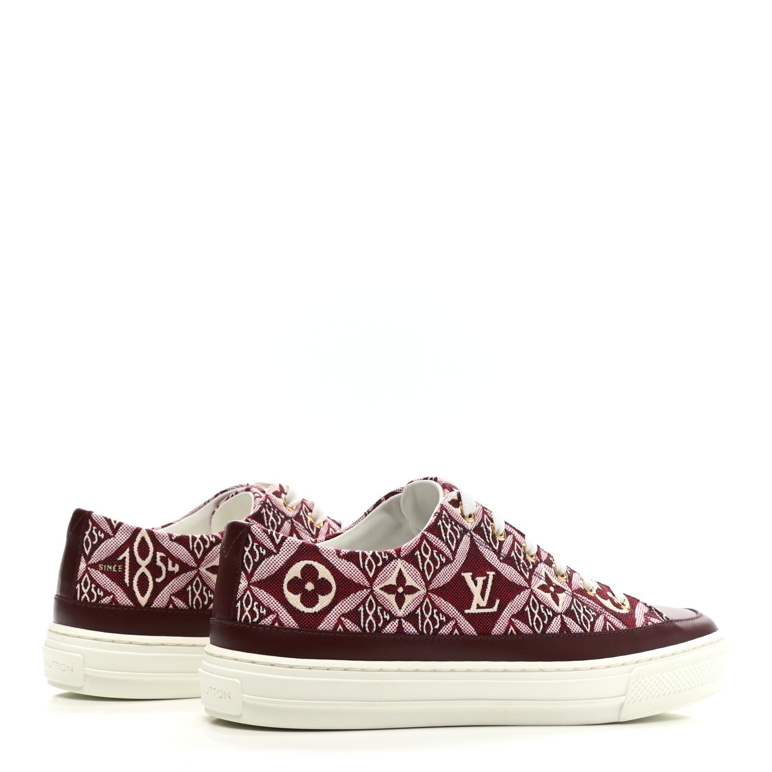Louis Vuitton Jacquard Since 1854 Stellar Sneakers 37.5 Bordeaux 4 of 7