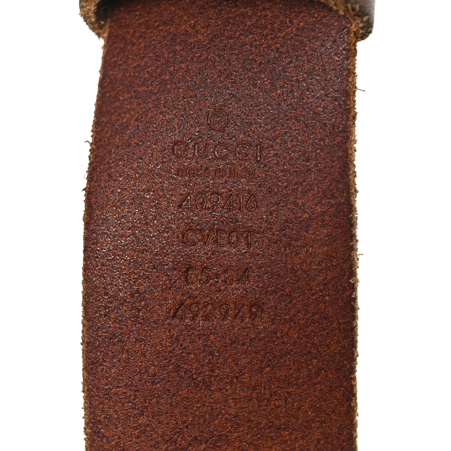 Faded Calfskin Double G 40mm Belt 85 34 Cuir