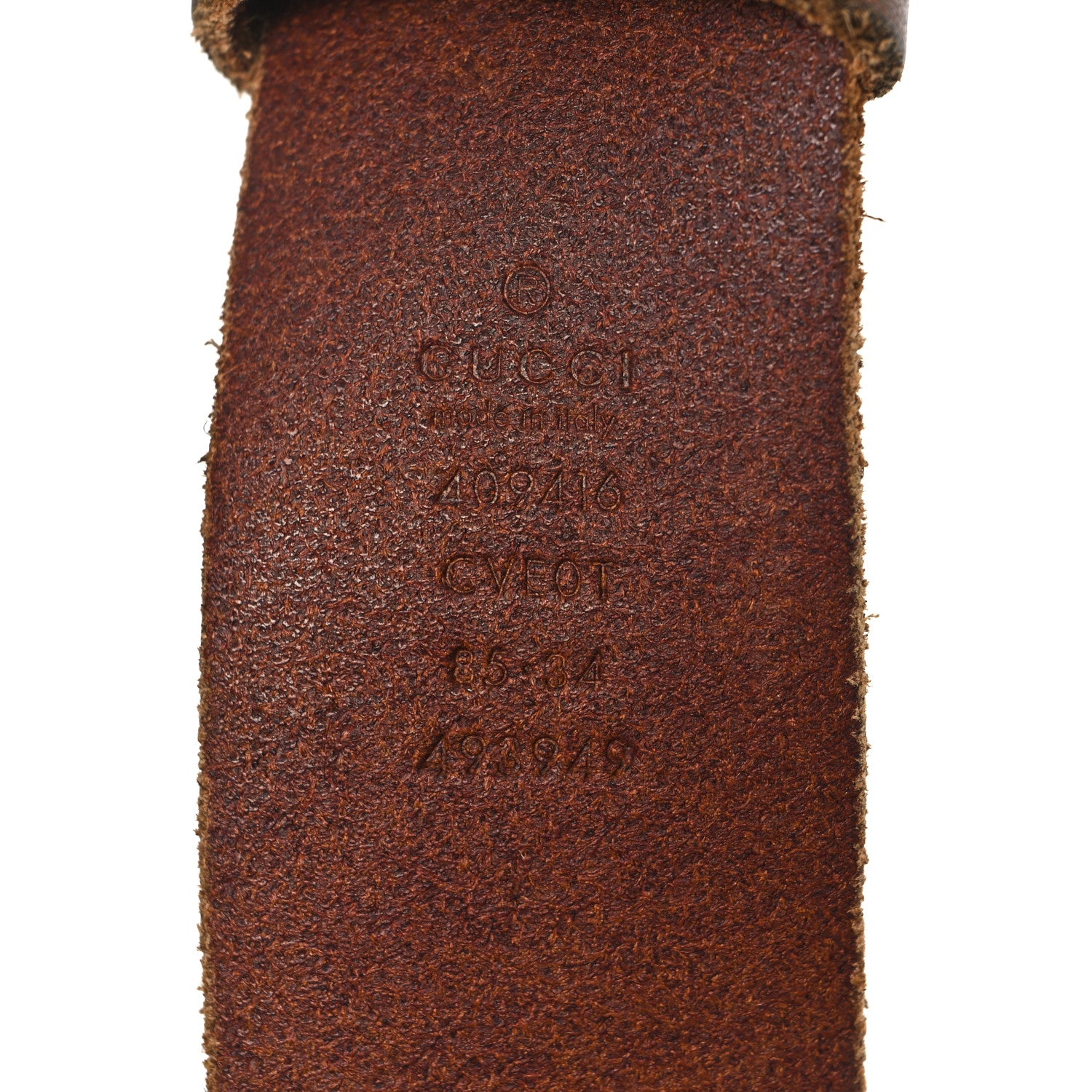 Gucci Faded Calfskin Double G 40mm Belt 85 34 Cuir 3 of 5
