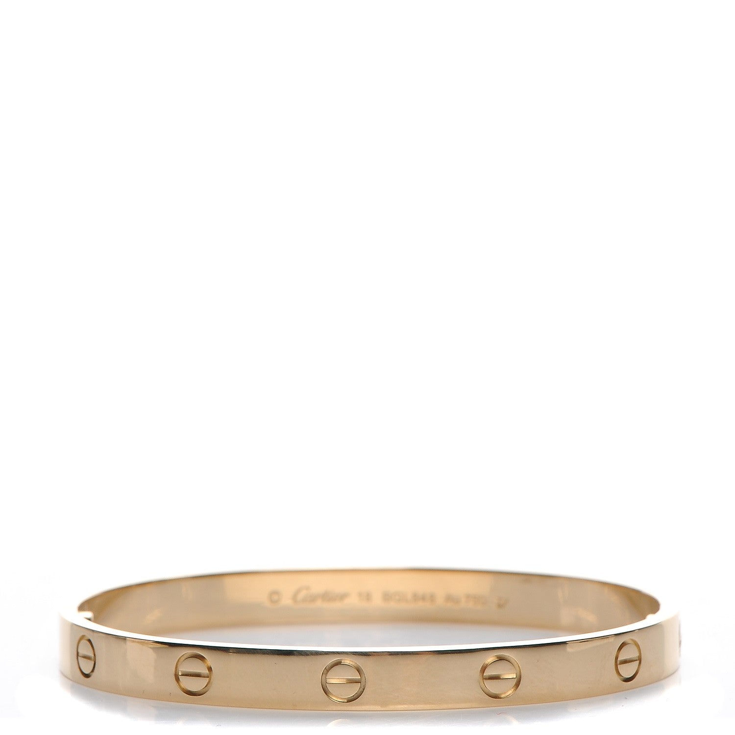 Cartier 18K Yellow Gold LOVE Bracelet 18 1 of 7