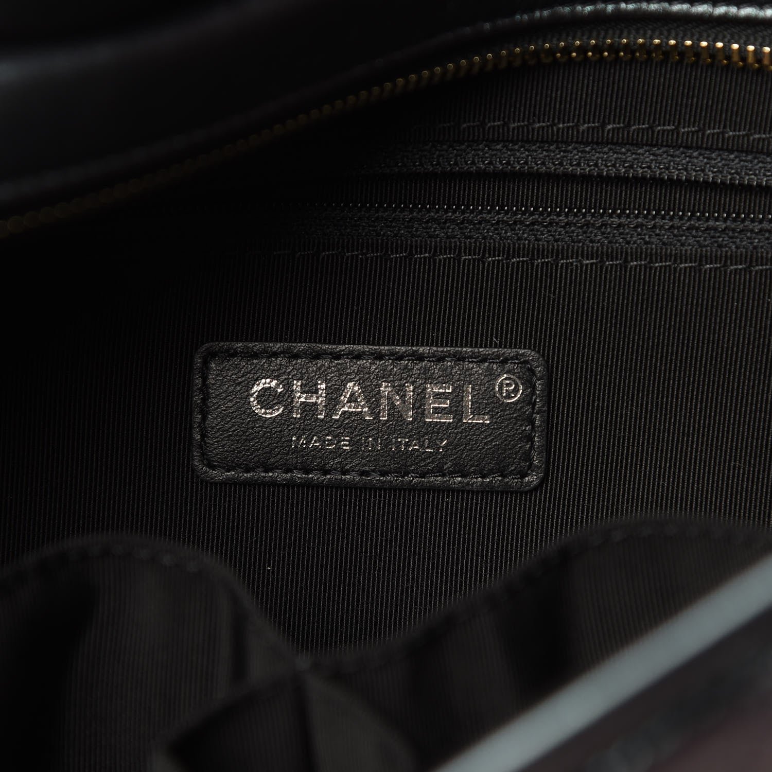 Chanel Iridescent Aged Calfskin Quilted Medium Gabrielle Hobo Black 6 of 11