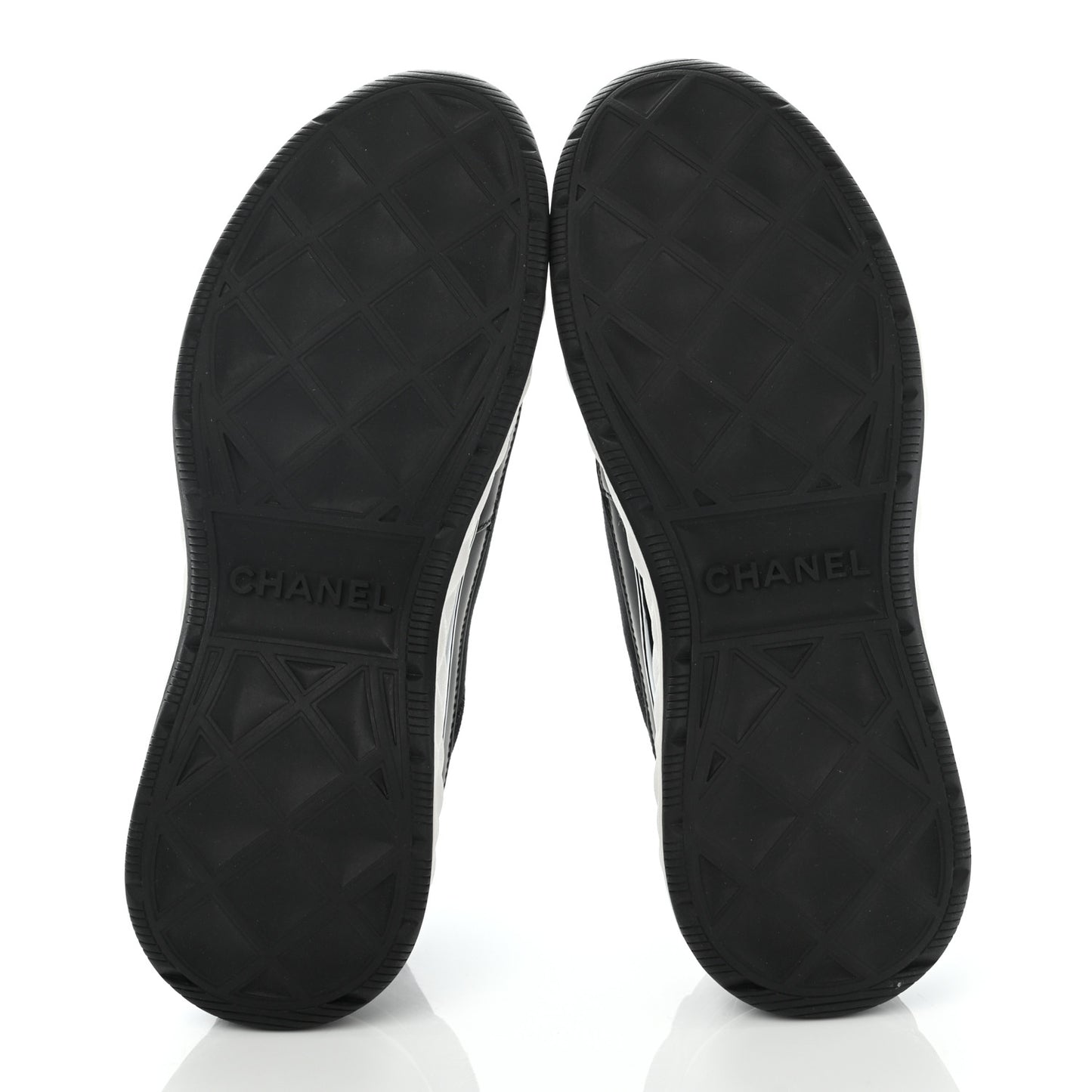 Velvet Calfskin Mixed Fibers CC Sneakers 38 Black