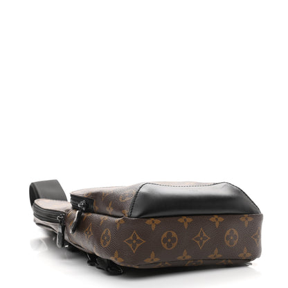 Louis Vuitton Monogram Macassar Avenue Sling Bag 4 of 10