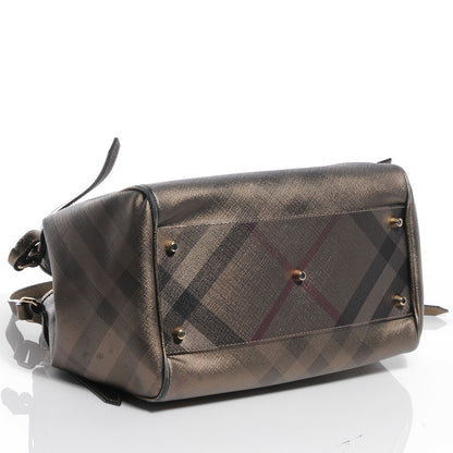 Burberry Metallic Check Small Canterbury Tote Gold 4 of 10