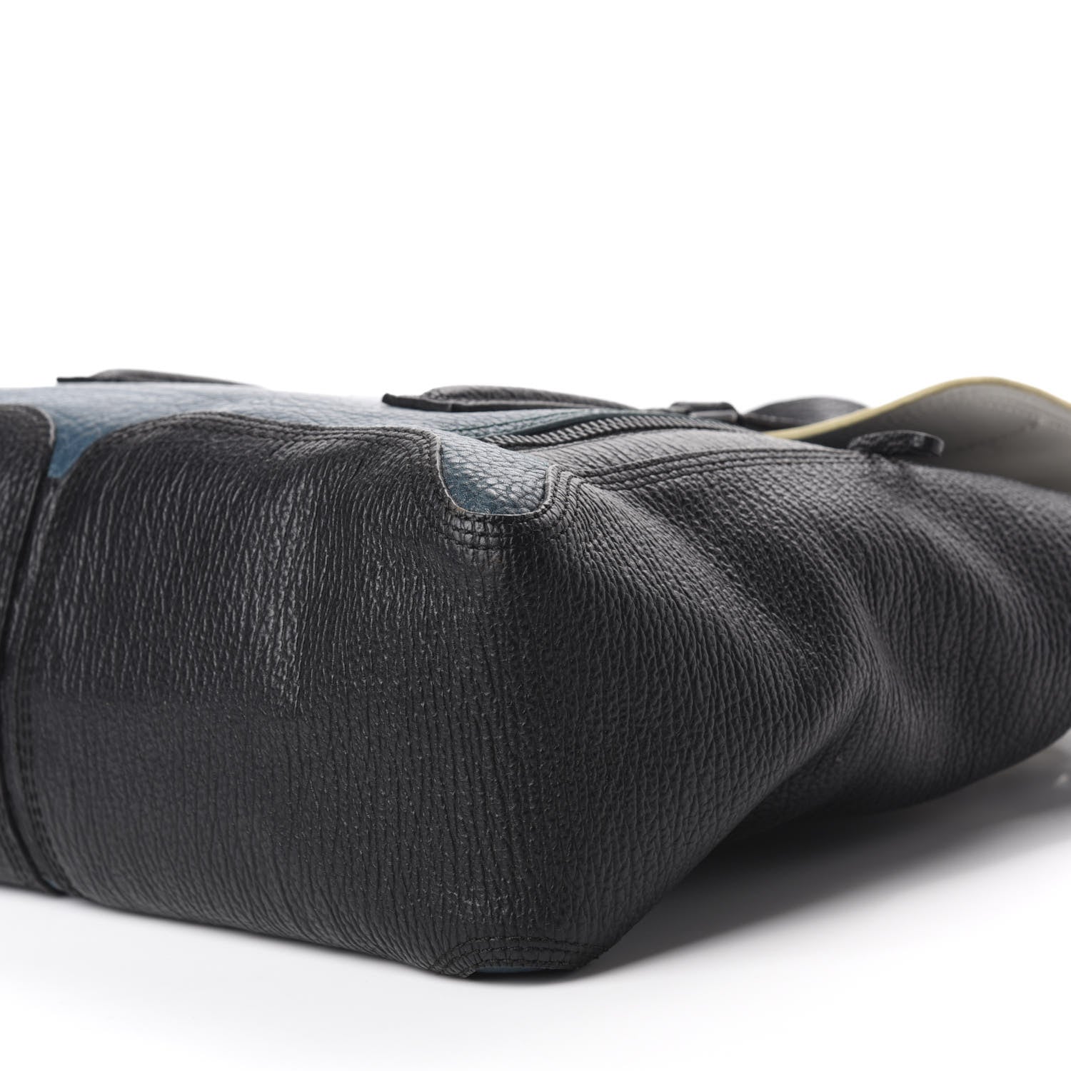 3.1 Phillip Lim 3.1 Textured Calfskin Colorblock Large Pashli Satchel Dark Teal 7 of 9