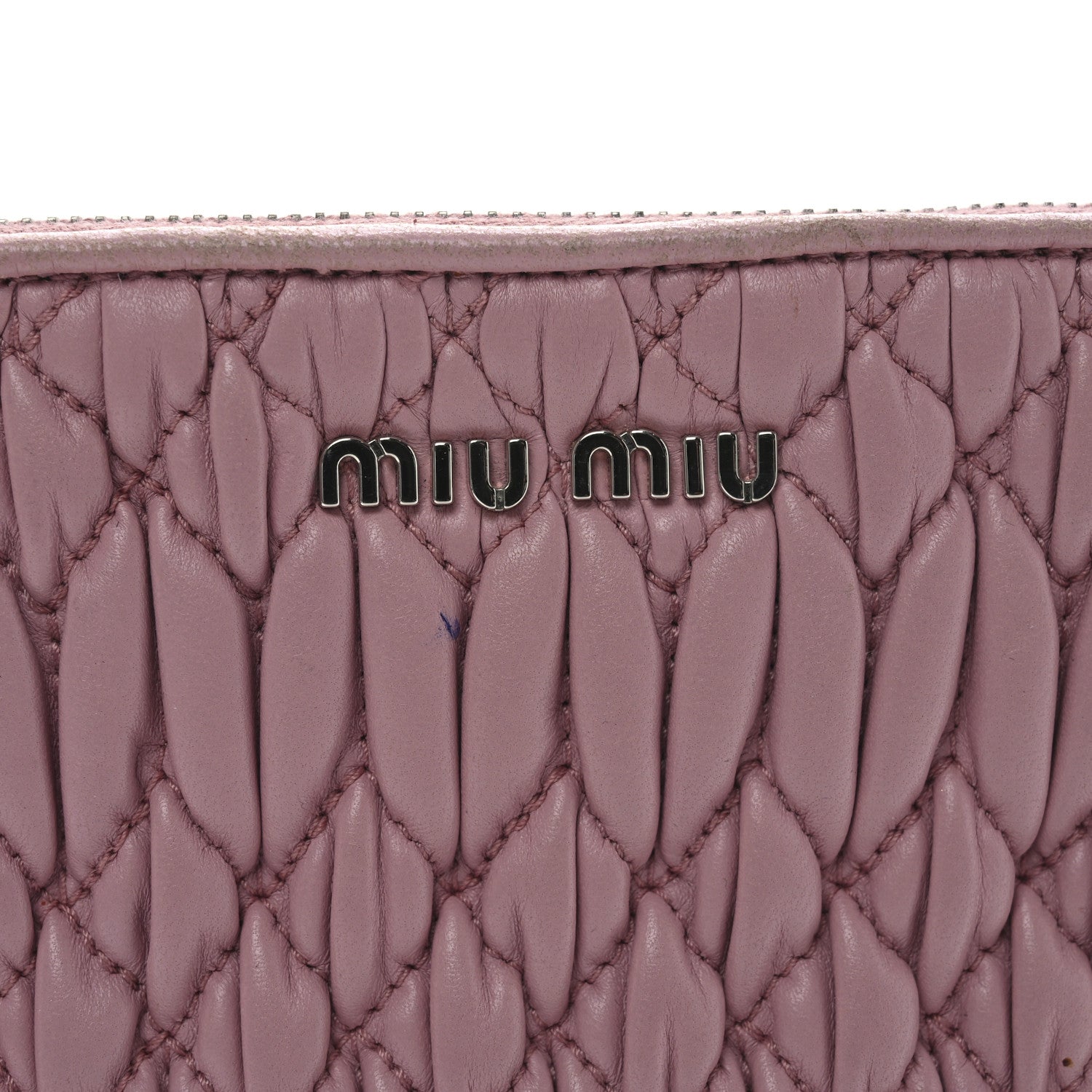 Miu Miu Nappa Matelasse Crystal Crossbody Clutch Rosa 11 of 11