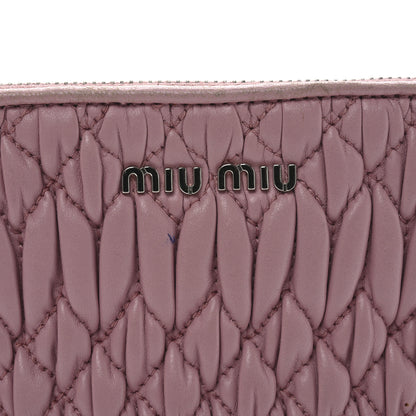Miu Miu Nappa Matelasse Crystal Crossbody Clutch Rosa 11 of 11
