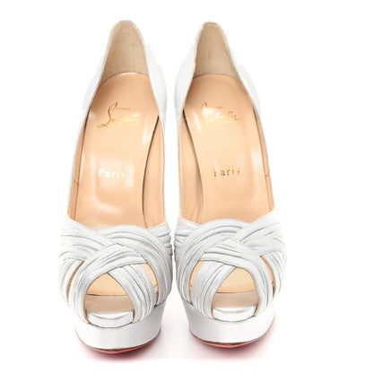 Christian Louboutin Nappa Aborina 150 Pumps 39.5 Silver 3 of 9