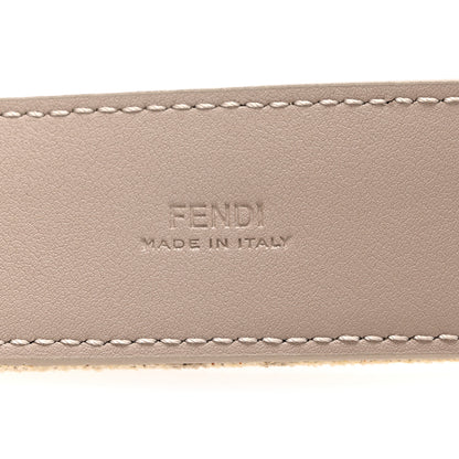 Fendi Chenille Vitello King FF Belt 80 32 Tortora Nuvola 5 of 8