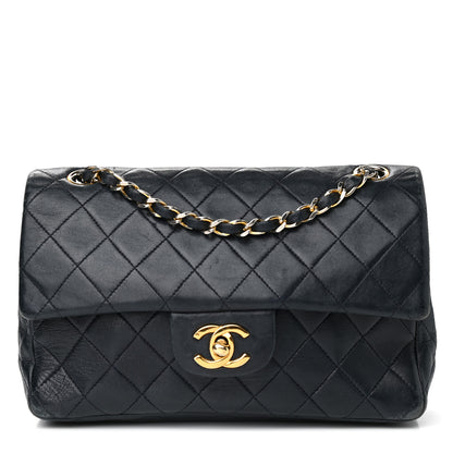 Chanel Lambskin Quilted Small Double Flap Navy 1 of 9