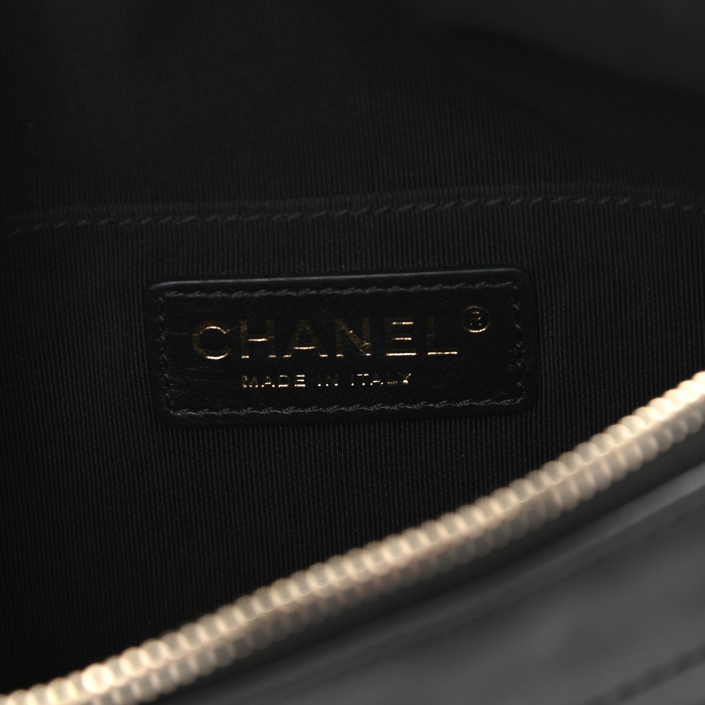 Lambskin Quilted Waist Bag Fanny Pack Black