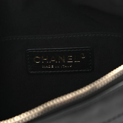 Chanel Lambskin Quilted Waist Bag Fanny Pack Black 7 of 11