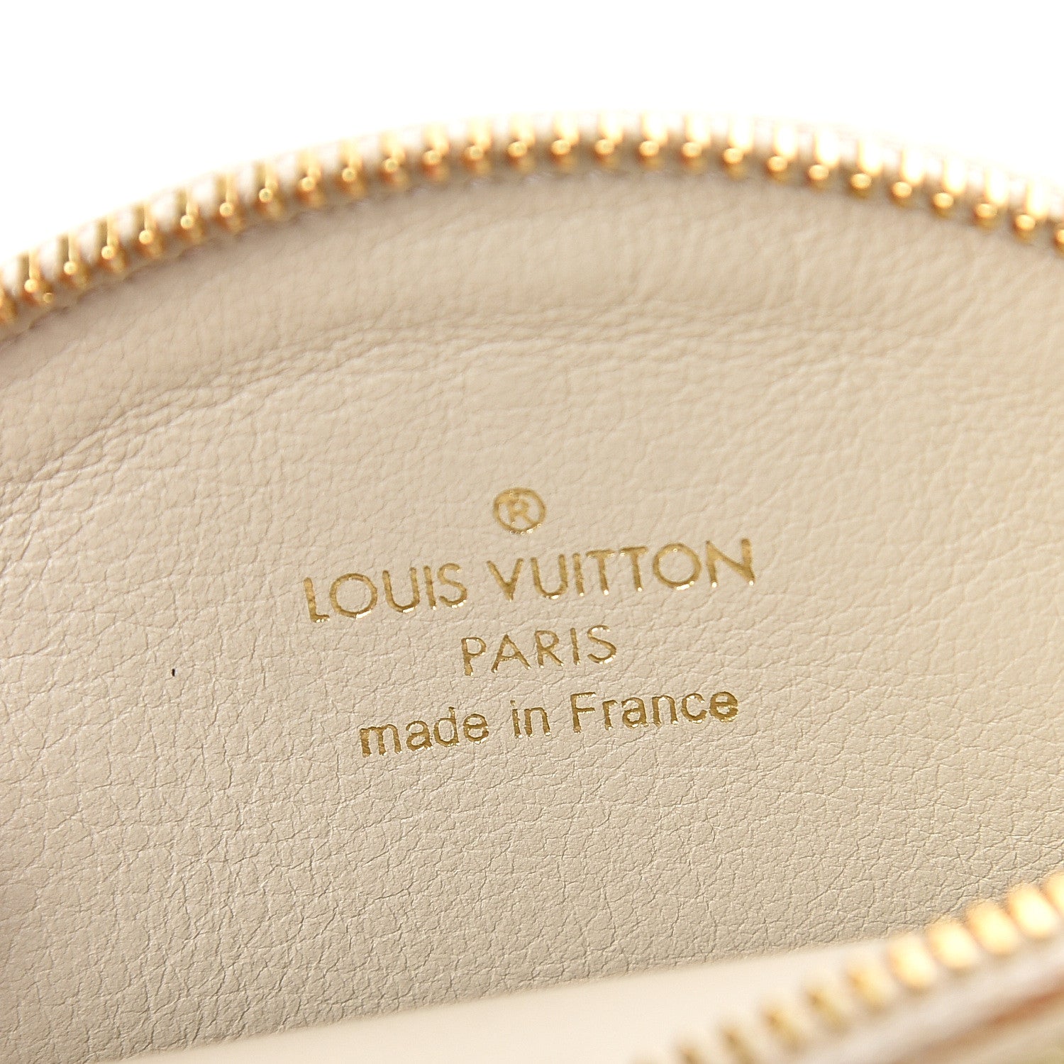 Louis Vuitton Vernis Trunks and Bags Porte-Monnaie Round Coin Purse Beige 4 of 4