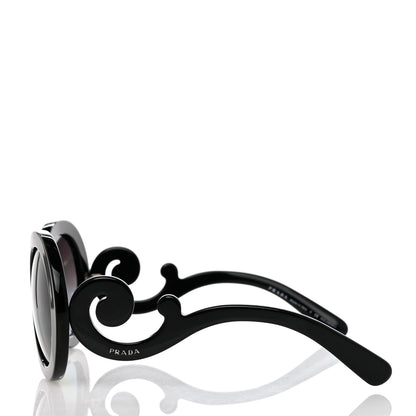 Prada Baroque Sunglasses SPR 27N Black 3 of 8