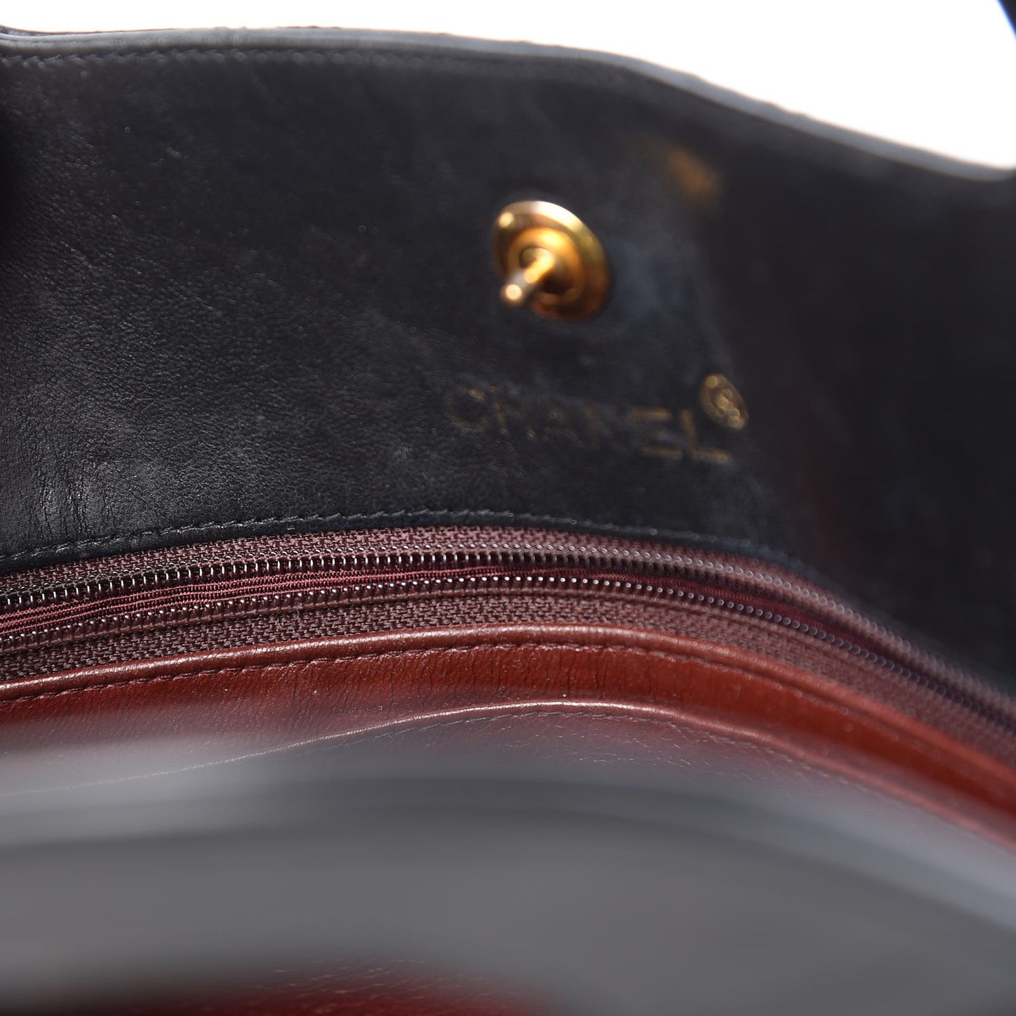 Lambskin Quilted CC Shoulder Bag Black