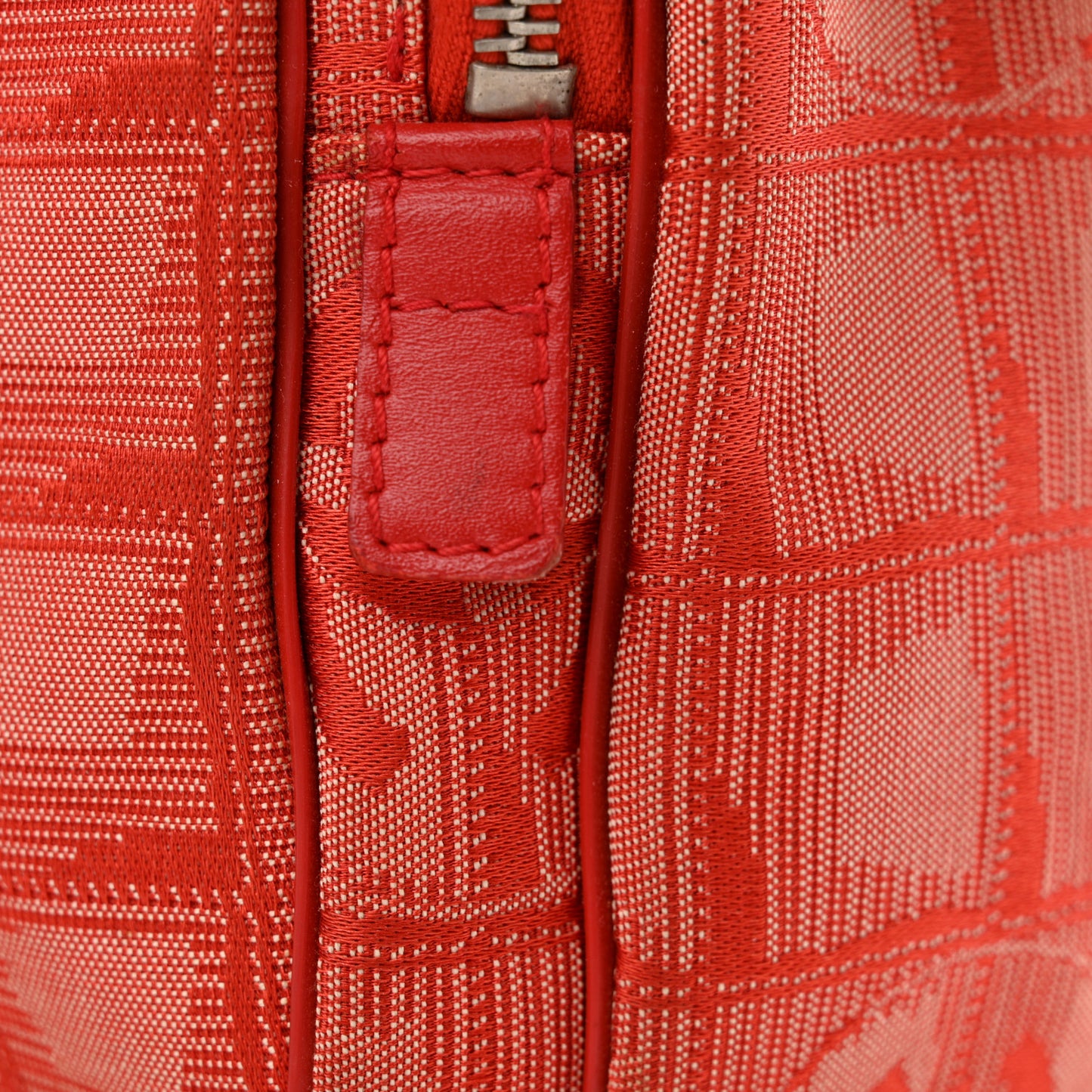 Nylon Small Travel Tote Red