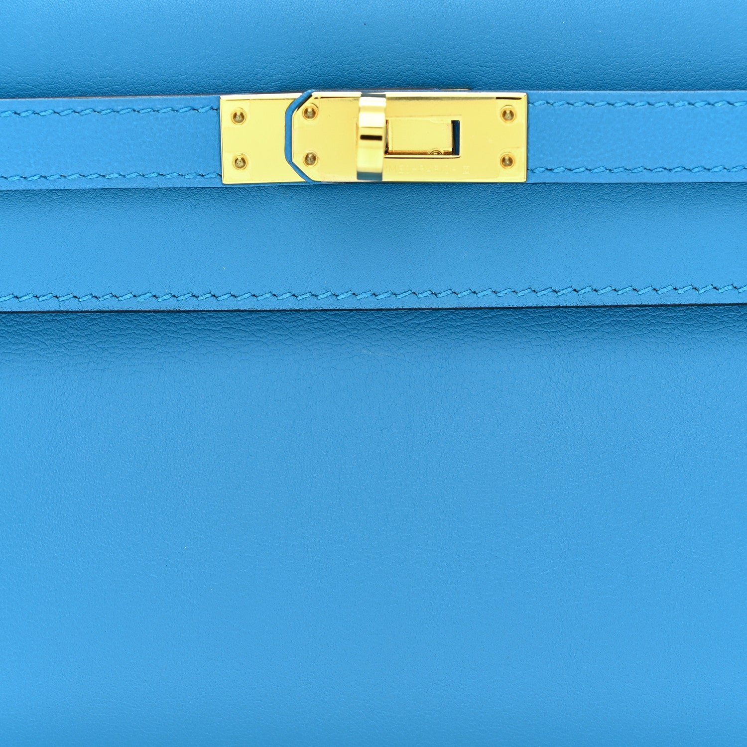 Hermes Swift Kelly Pochette Clutch Bleu Frida 8 of 11