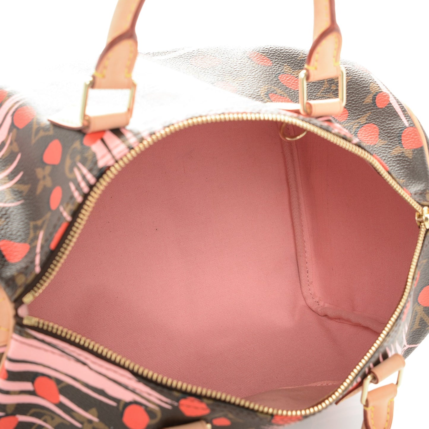 Monogram Jungle Dots Speedy 30 Sugar Pink Poppy