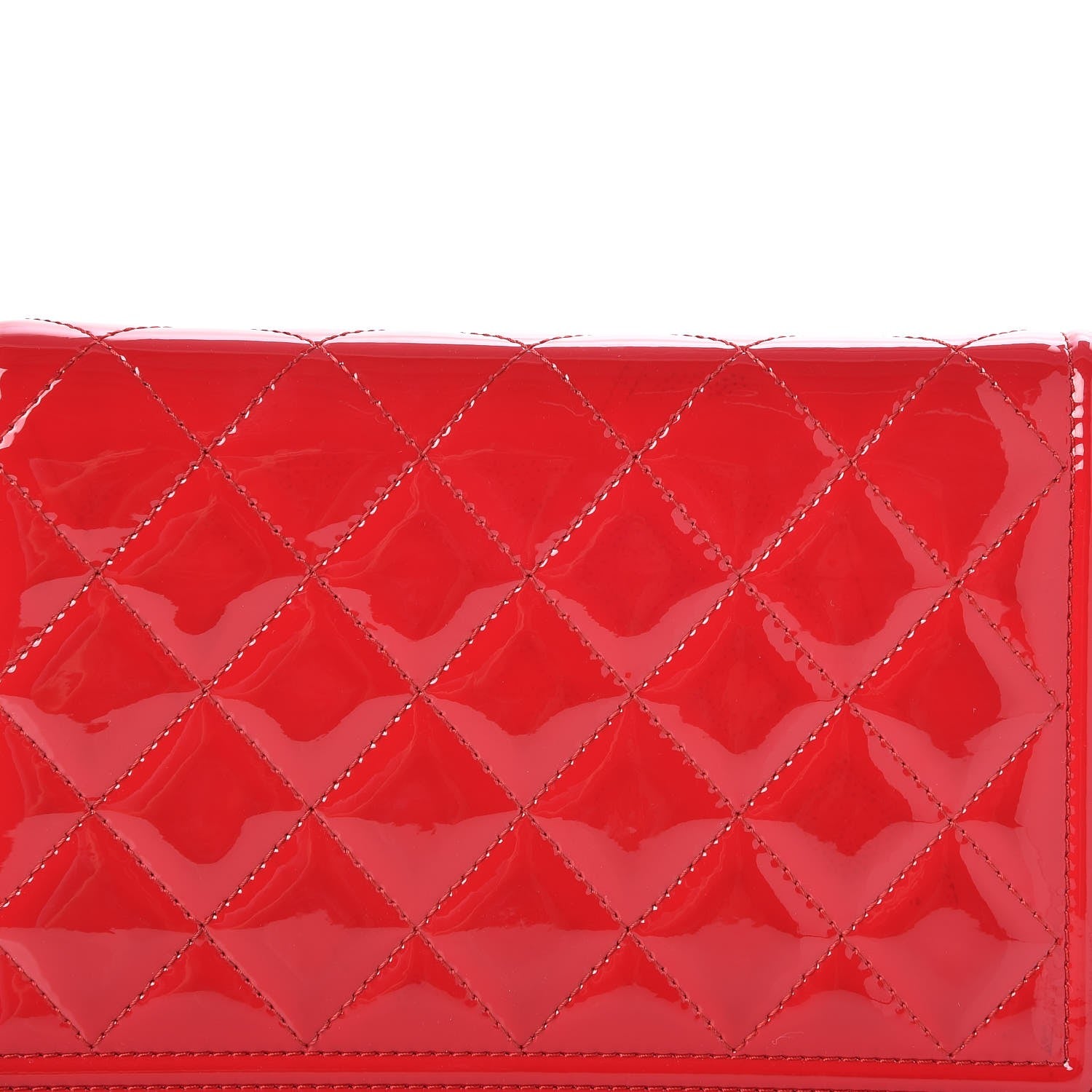 Chanel Patent Calfskin Quilted Boy Wallet On Chain WOC Pink 10 of 13